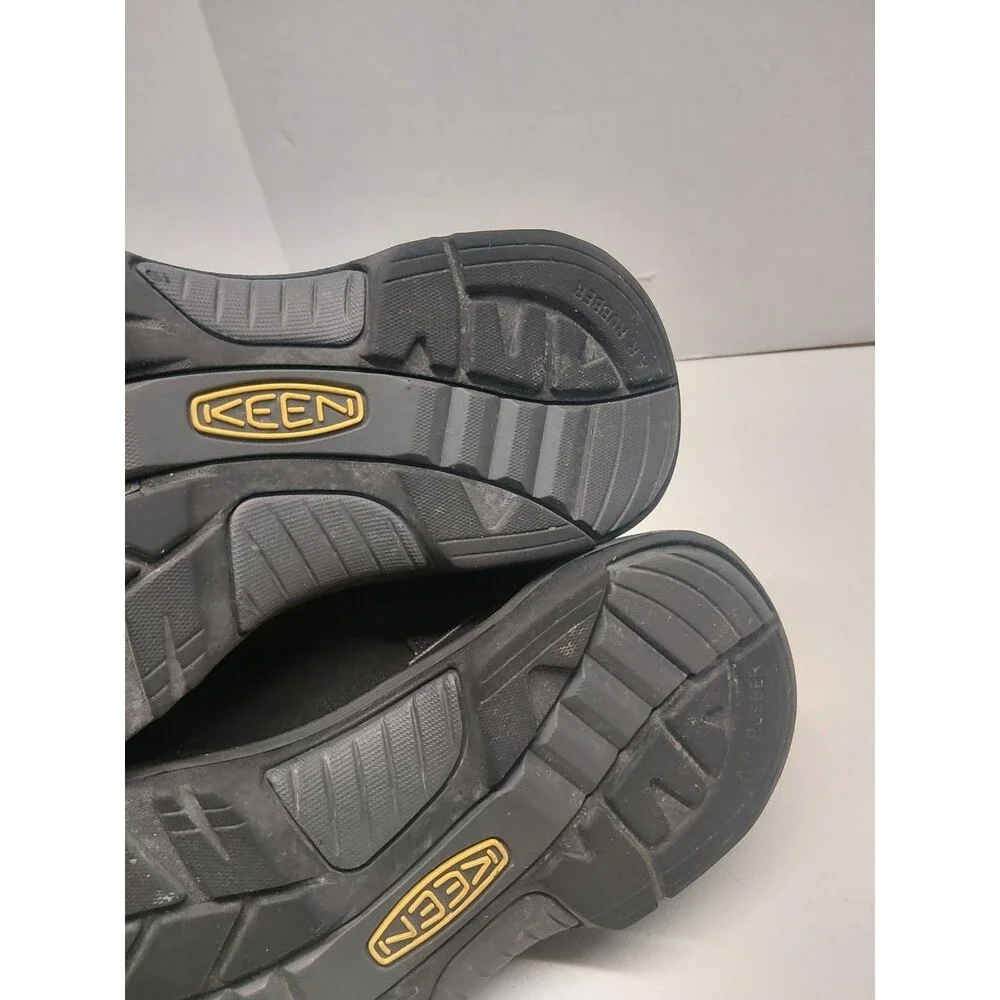 Keen Men's Rialto Lace Black Leather Every Day Hiking Shoes Made In USA Sz 10.5